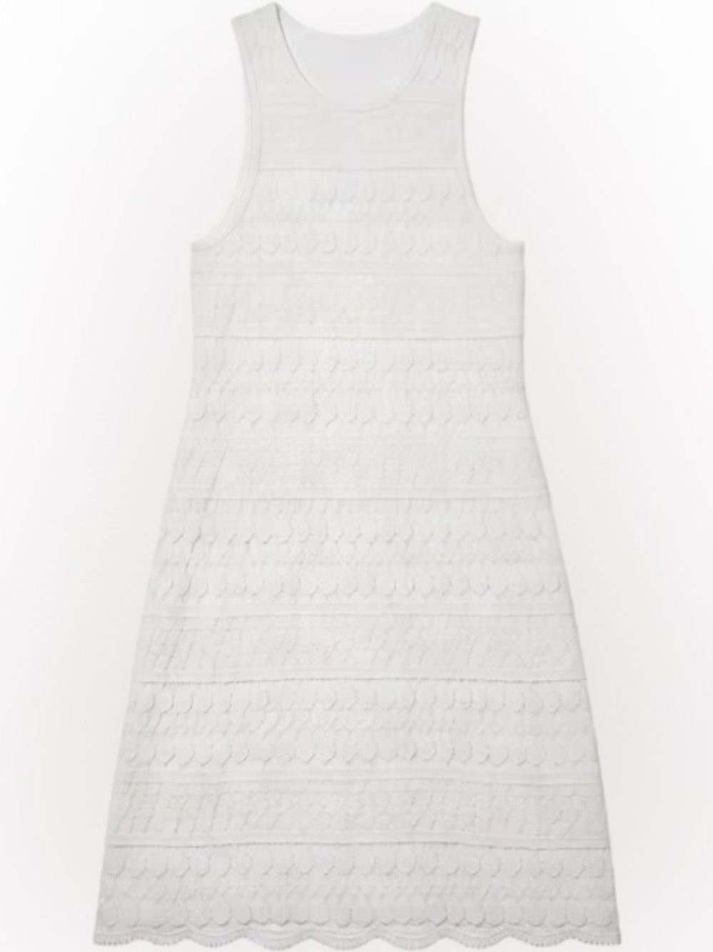 Springfield White Lace Sleeveless Dress